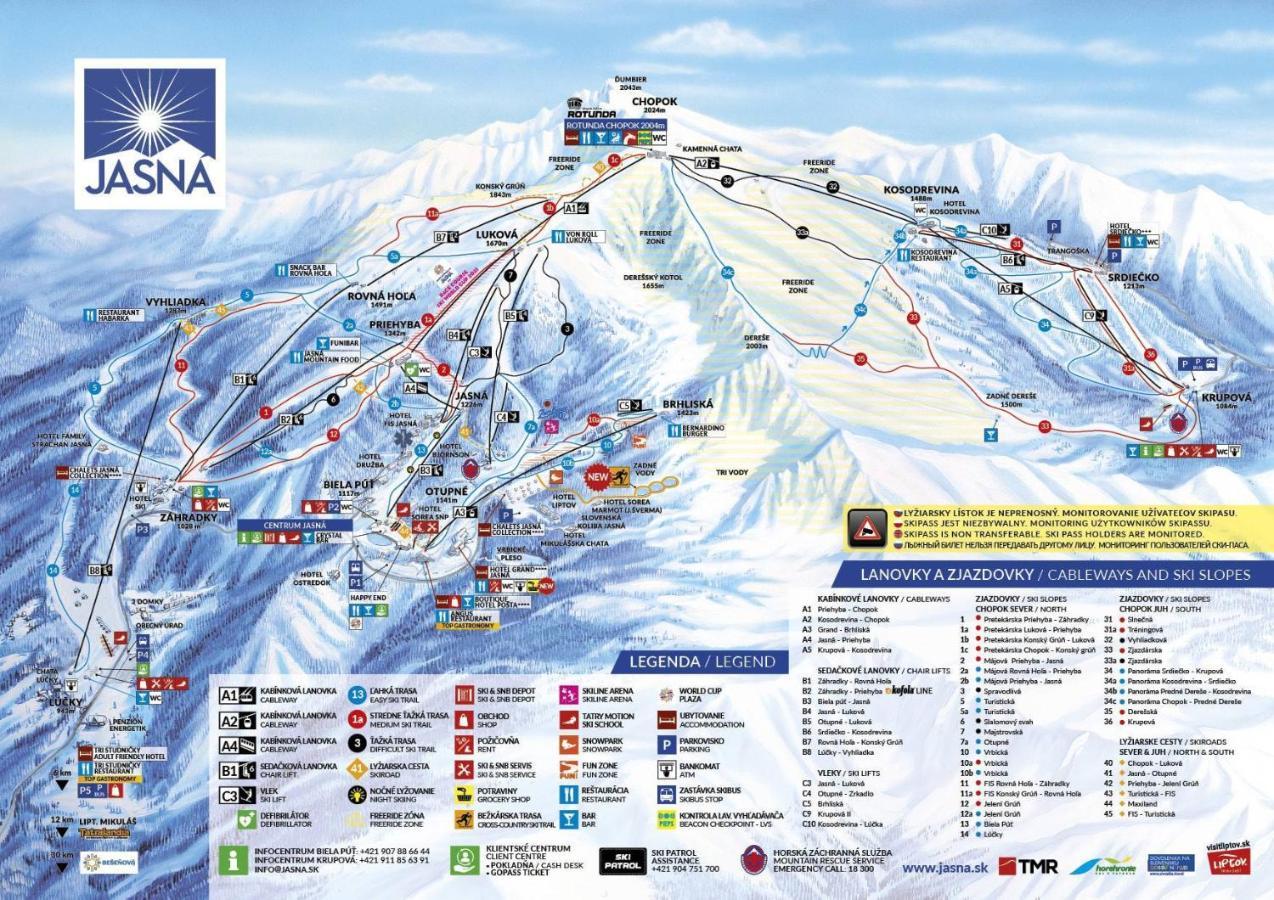 Apartment Anna Chopok, 1 110 M, Highest In Central Europe, On A Hiking Trail To Dumbier 데마노브스카돌리나 외부 사진